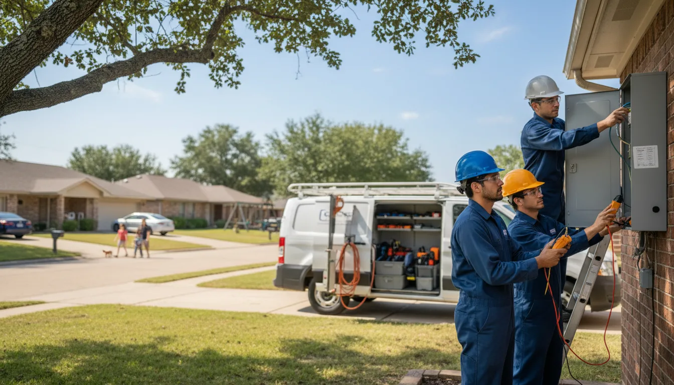 Certified electrician providing emergency electrical services in Colfax, IA